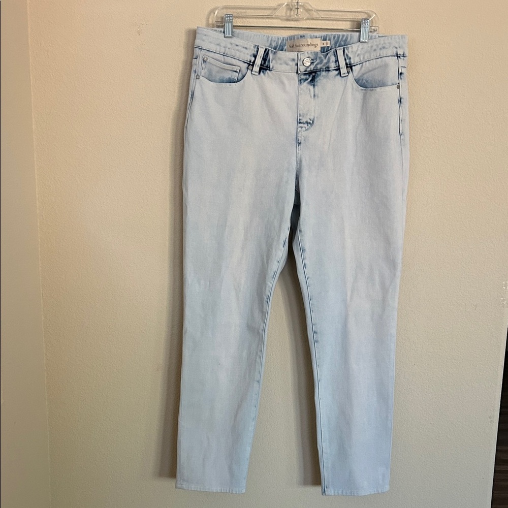 Soft Surroundings Light Wash Straight Leg Jeans women’s size XL